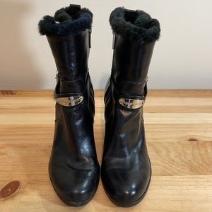 Michael Kors leather booties
